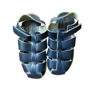 Footmates captain leather sandal navy blue size 11